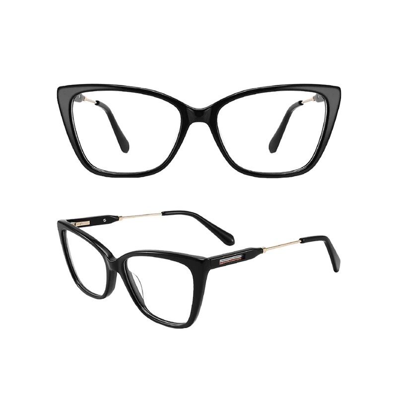 Hot Sales Ready Stock Acetate Polishing Repairable Spring Hinge Eyeglasses Frame Acetate Fashion Glasses Frames