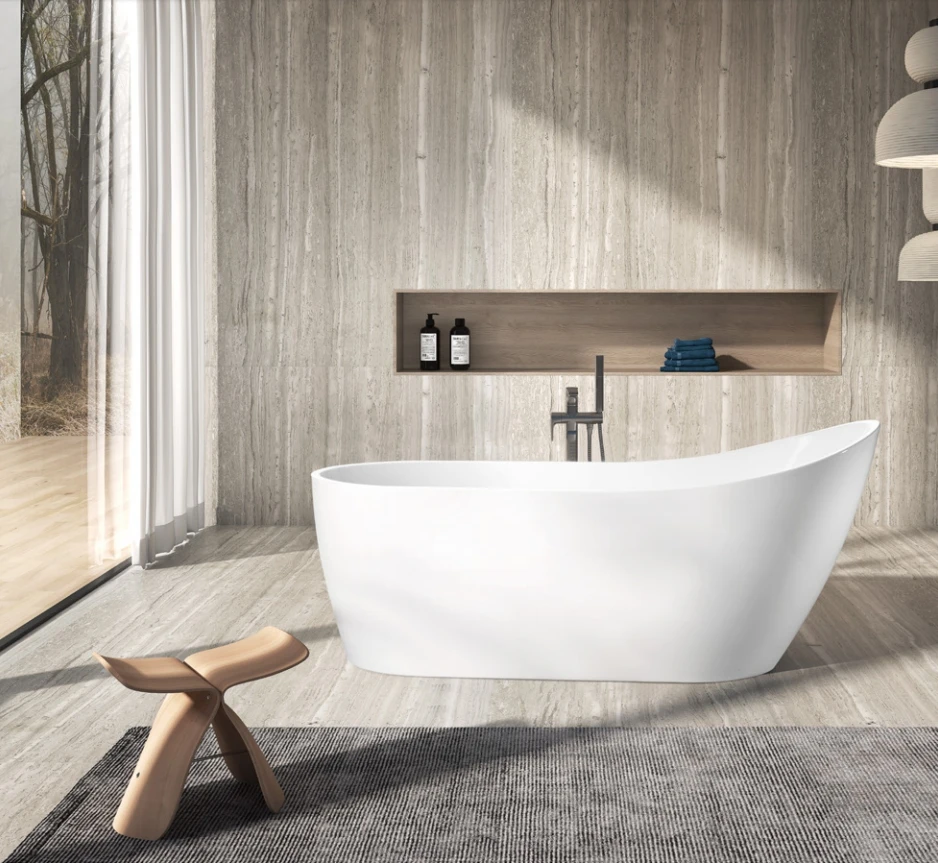 Europe Best selling bathtubs CE standalone bathroom water tab soaking bath tubs acrylic freestanding bathtub