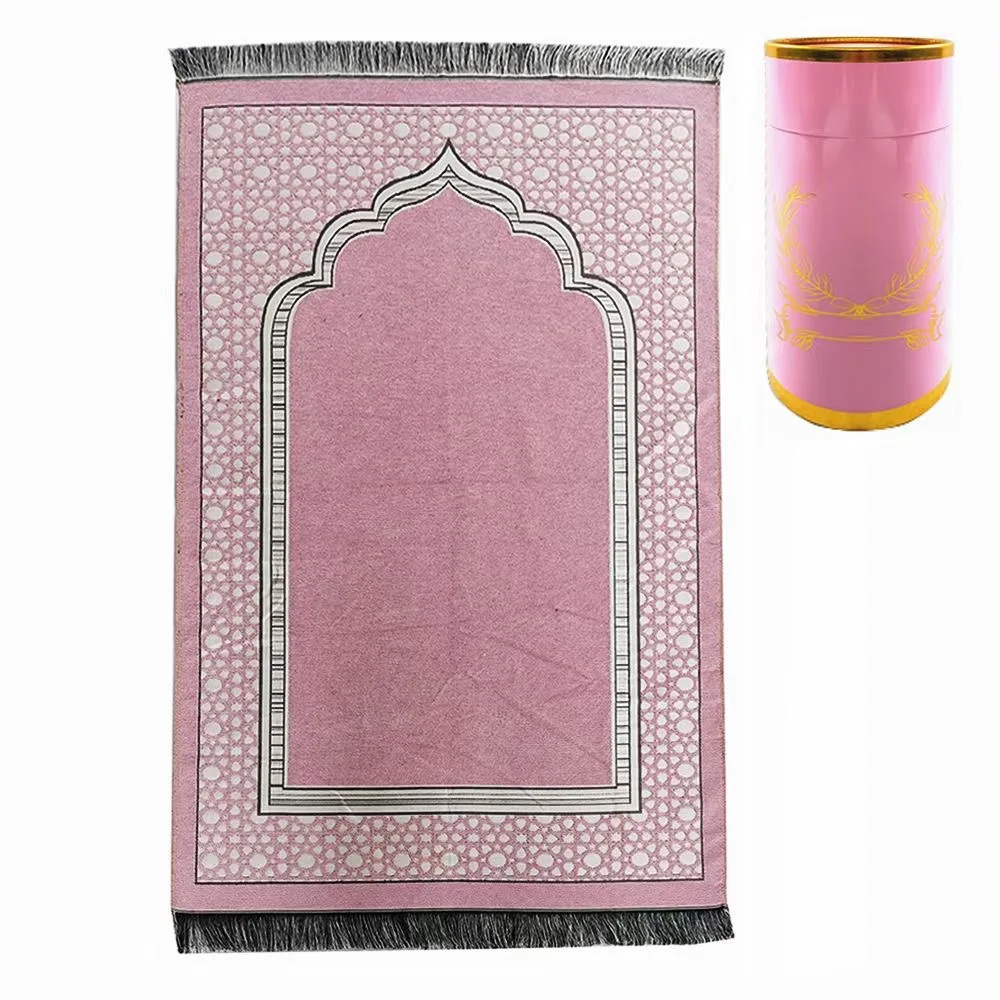 70*110 cm Muslim Prayer Rug Nikkah Ramadan Eid Worship Carpet Mat Women Man Islamic Prayer Mat