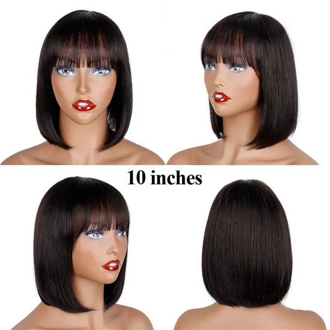 Raw Vietnamese Hair 13x4 Transparent Lace Front Glueless Straight Frontal Closure Bob Human Hair Ombre Double Color Wig