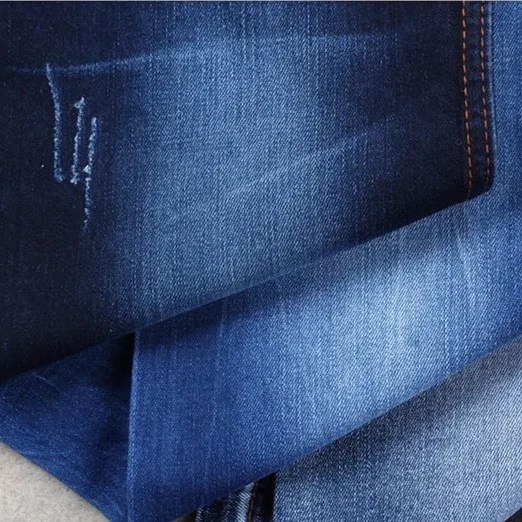 T400 cotton spandex ring slub stretch denim fabric for brand jeans