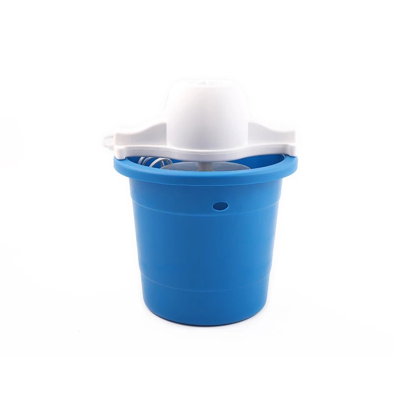 Low Power Home Portable High Efficiency Ice Cooling Kitchen DIY Round Frozen Fruit Yogurt Mix Plastic Ice Cream Maker