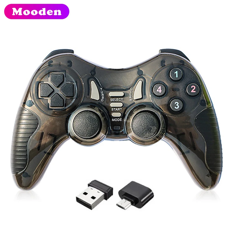 J Wireless Joystick 4 Axis Gamepad  2.4G USB Receivor Game controller For Tv Box PC windows 10/ME/2000/XP/VISTA