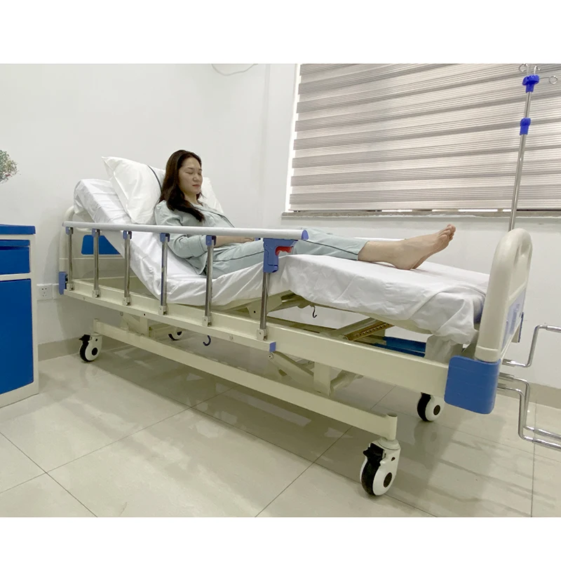 Sale Custom Medical Furniture Fold able Bed For Medical Two Function Hospital Patient Bed