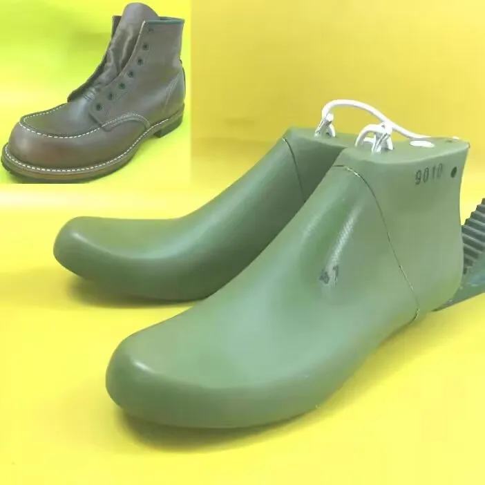 Man goodyear boots making shoe lasts plastic