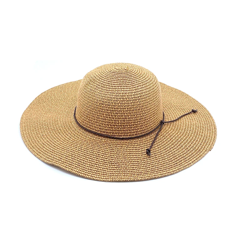 Женская Плетеная соломенная шляпа из полиэстера с УФ-защитой разных цветов