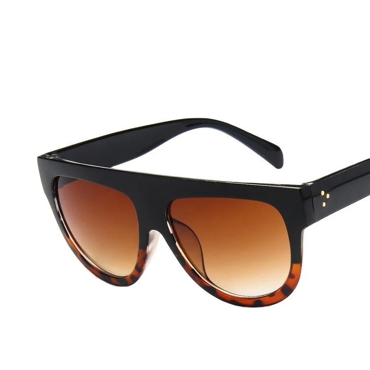 SKYWAY Two Tone Color Women Sunglasses China Wholesale Custom Logo Oversized Leopard Black Men Sun Glasses