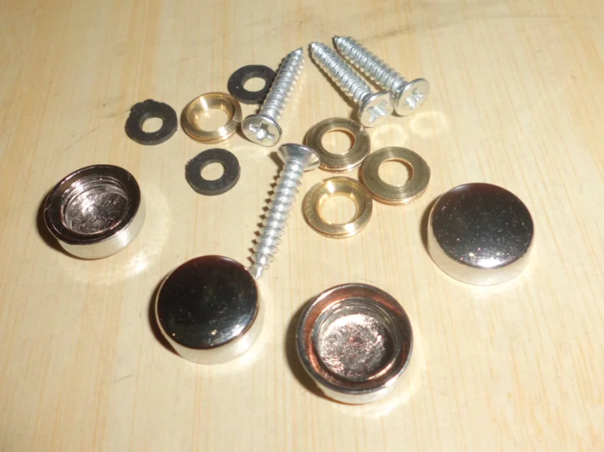 Stainless steel plastic sign screws covers bronze mirror screws cover