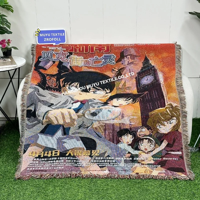 Custom High Quality Spider-Man Woven tapestry Blanket anime blanket Outdoor Picnic Blanket