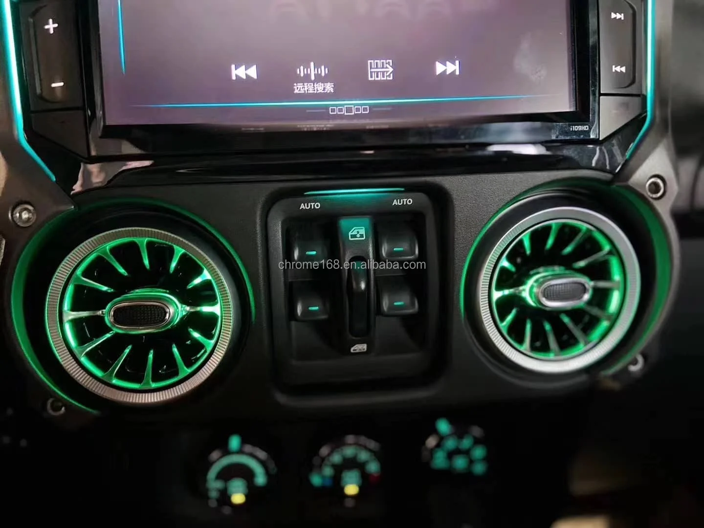  LED атмосфера огни вентиляционные отверстия для JEEP wrangler JK 11-17 выход авто кондиционера атмосферу