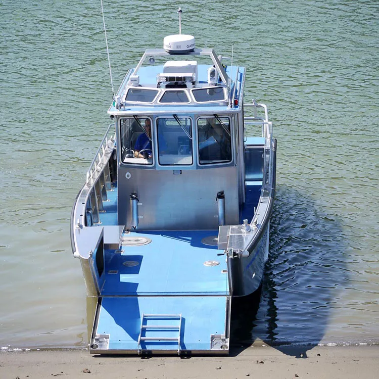 Kinocean Wholesale New Product Small Customized V Hull Full Weld Aluminum Landing Craft Boats Fishing Vessel