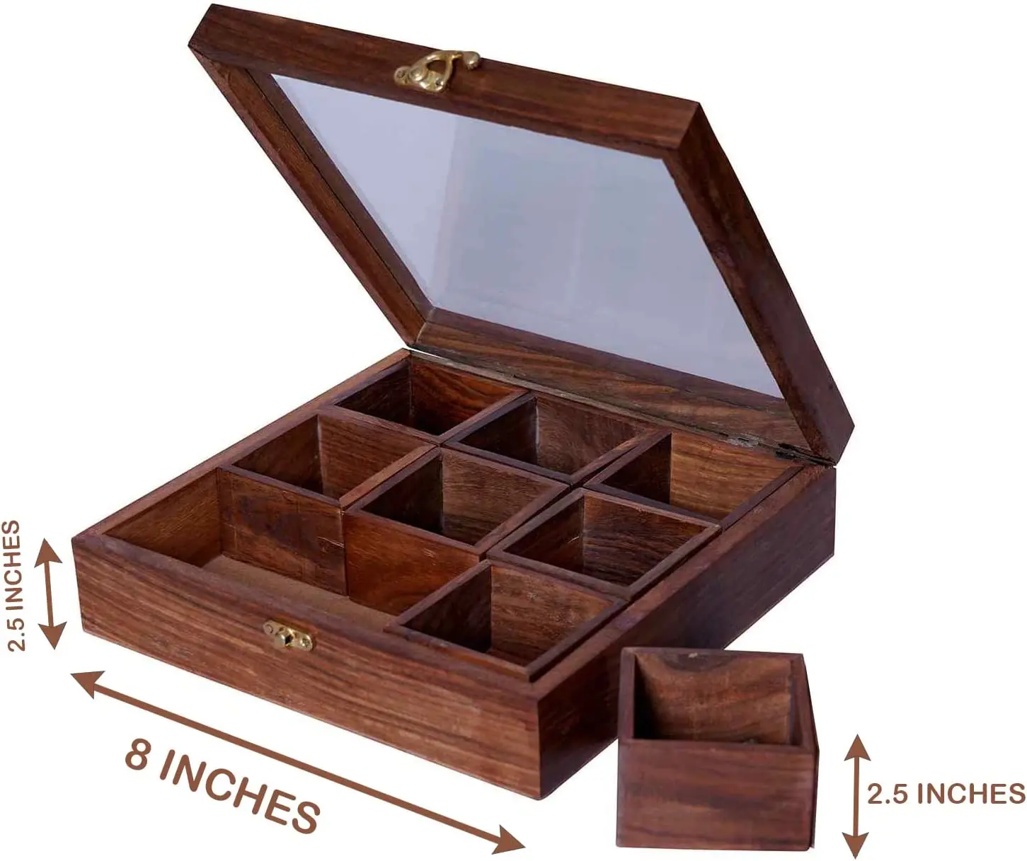 Wooden Spice Box Kitchen & Dining Great 9 Spices storage Boxes