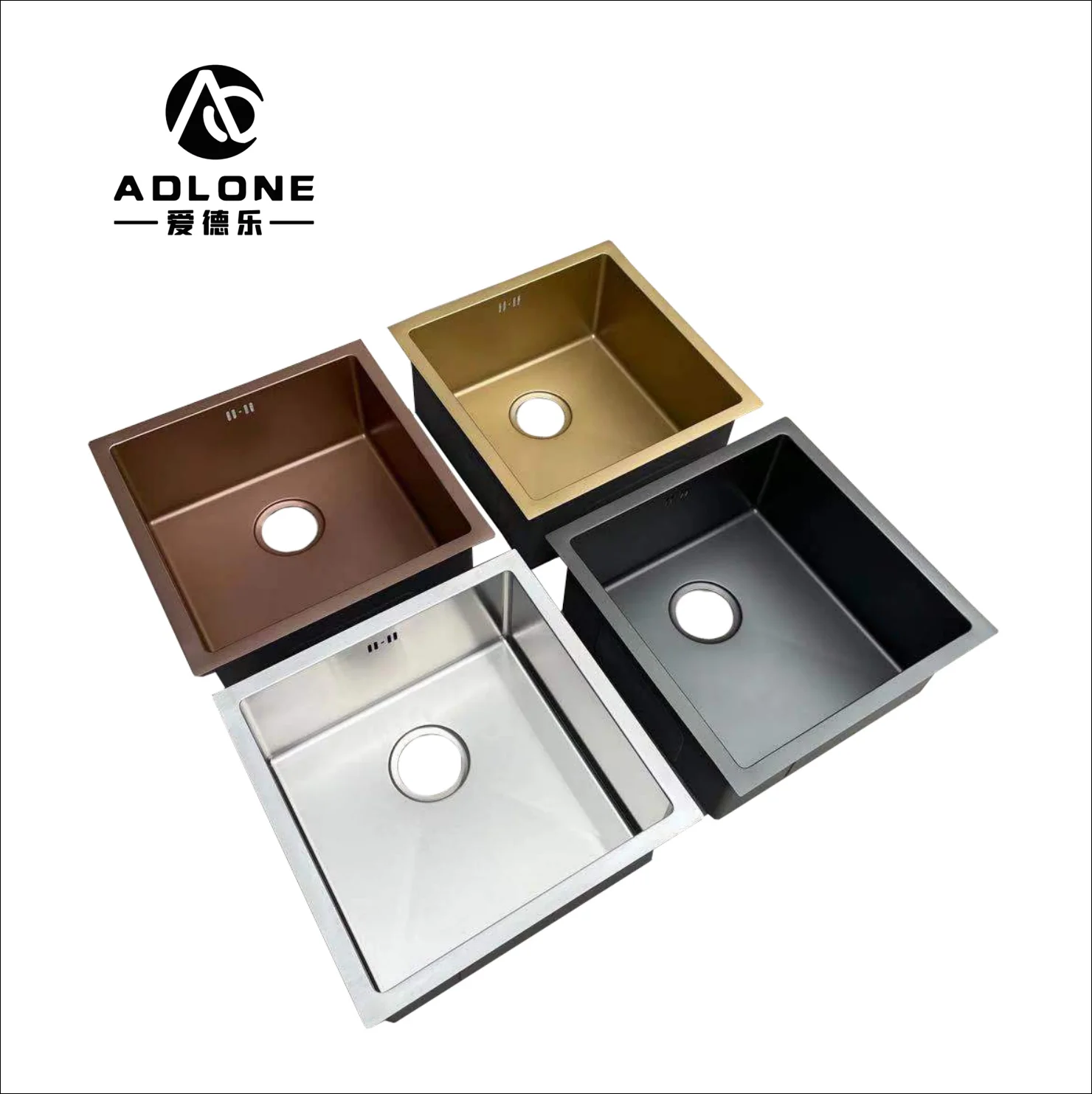 ADLONE Factory Handmade Single Bowl 304 Stainless Steel Kitchen Sink