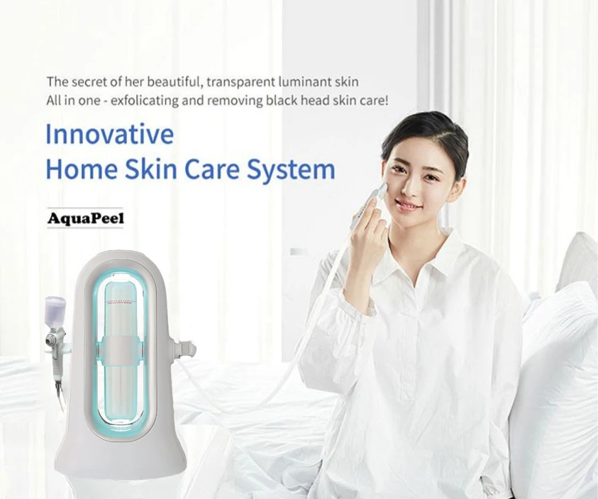 
2020 new portable 2 handles 2 tips hydra skin peel face machine professional personal hydro microdermabrasion machine 