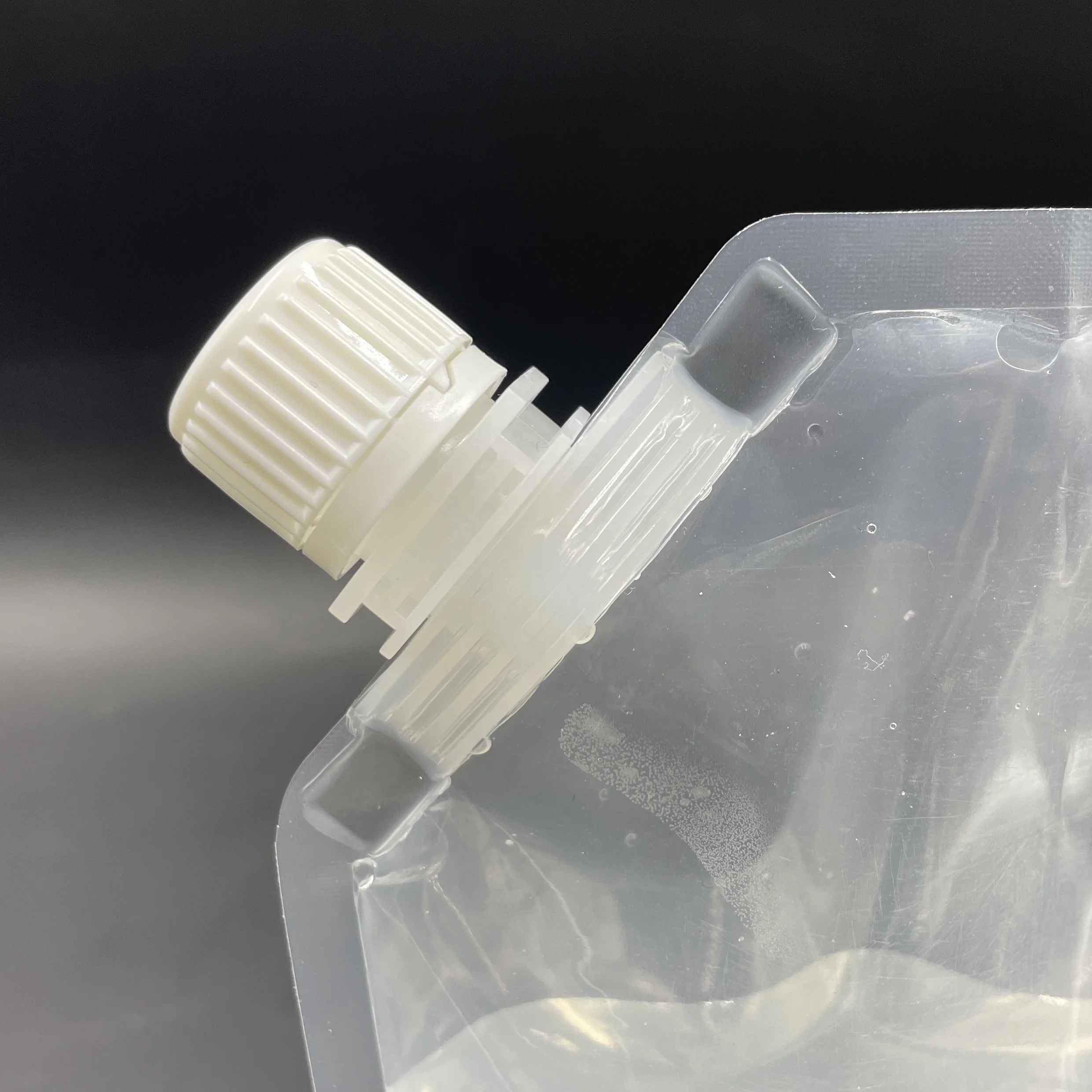 OEM HQ PACK 500mL Custom Portable Transparent Spout Pouch Bag for Liquid Water