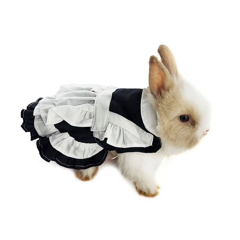 Best Selling Cute Guinea Pig Chinchilla Rabbit Baby Maid Costume Pet Coat Clothes