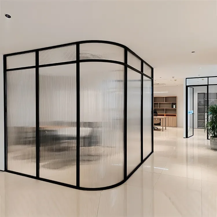 New Modern Customized Room Divider Mobile Office Partition Glass Wall Decorative Room Partitions glass Office Wall Internal Door