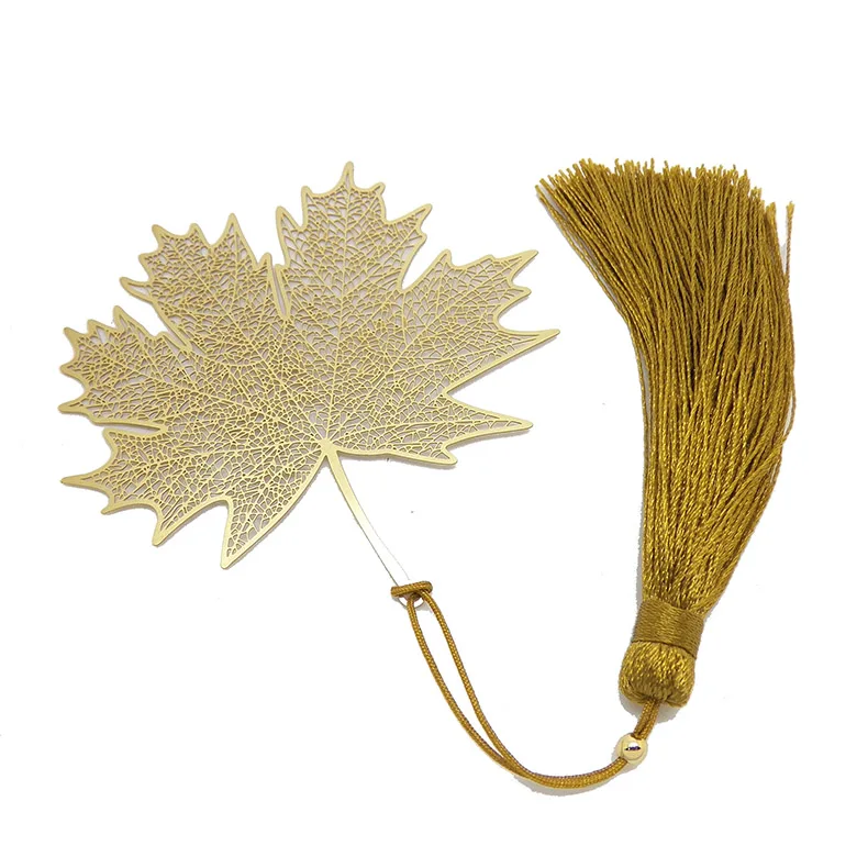 Crafts for students Creative notebook accessories metal Bookmark Gift maple leaf
