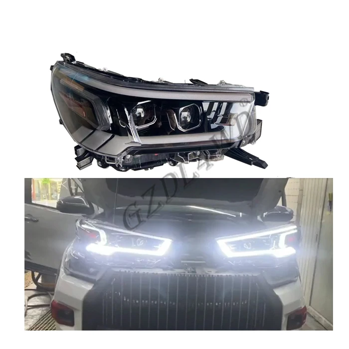 Высококачественные автомобильные аксессуары GZDL4WD светодиодные фары для Hilux Revo Rocco 2021