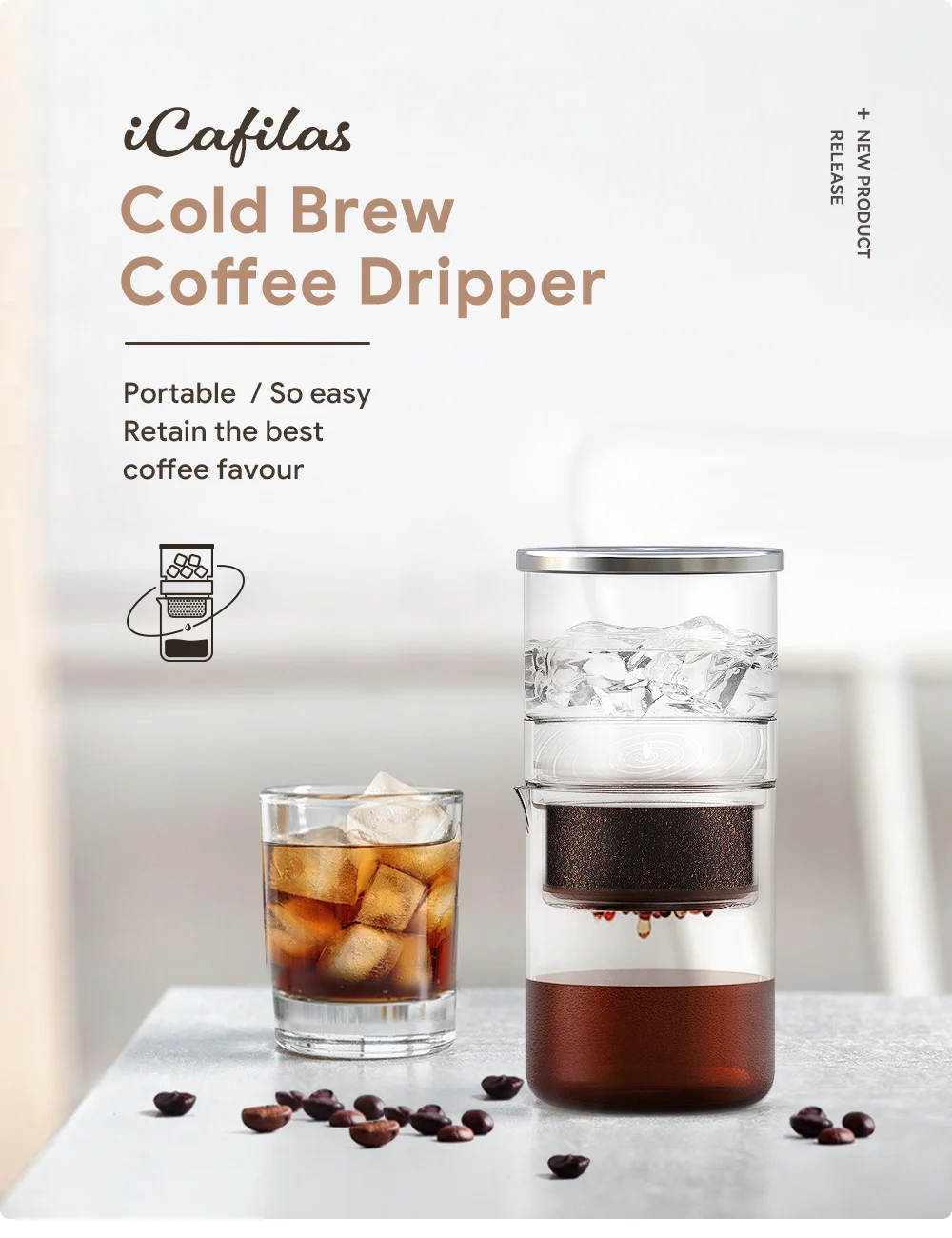 Cold Brew Coffee Dripper Portable So easy Retain the best coffee favour nespressos compatible machine Pods