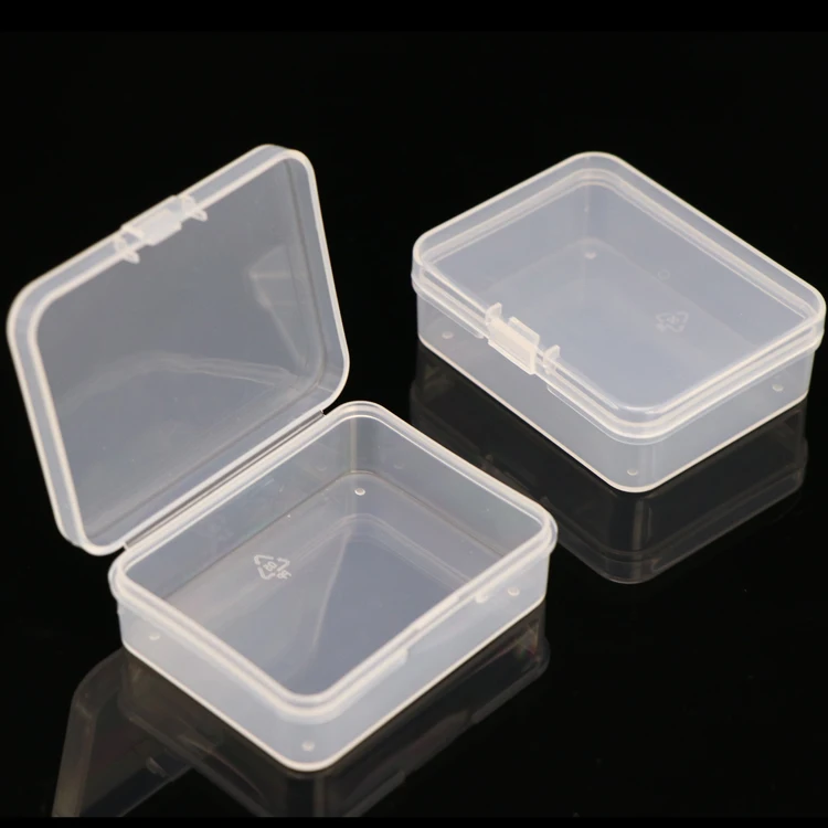 YZM Plastic Acrylic Gift Candy Rectangular Mini Pp Clear Plastic Utility Box Plastic Storage Box  Clear PP Display Box