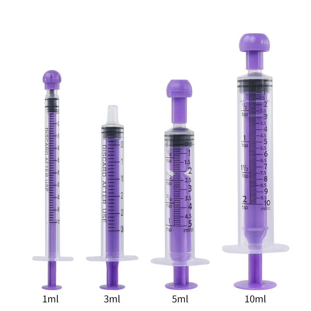 1ml 3ml 5ml 10ml Disposable Light resistance Feeding Syringe Feeder Plastic Syringe Drug Liquid Food Oral Syringes