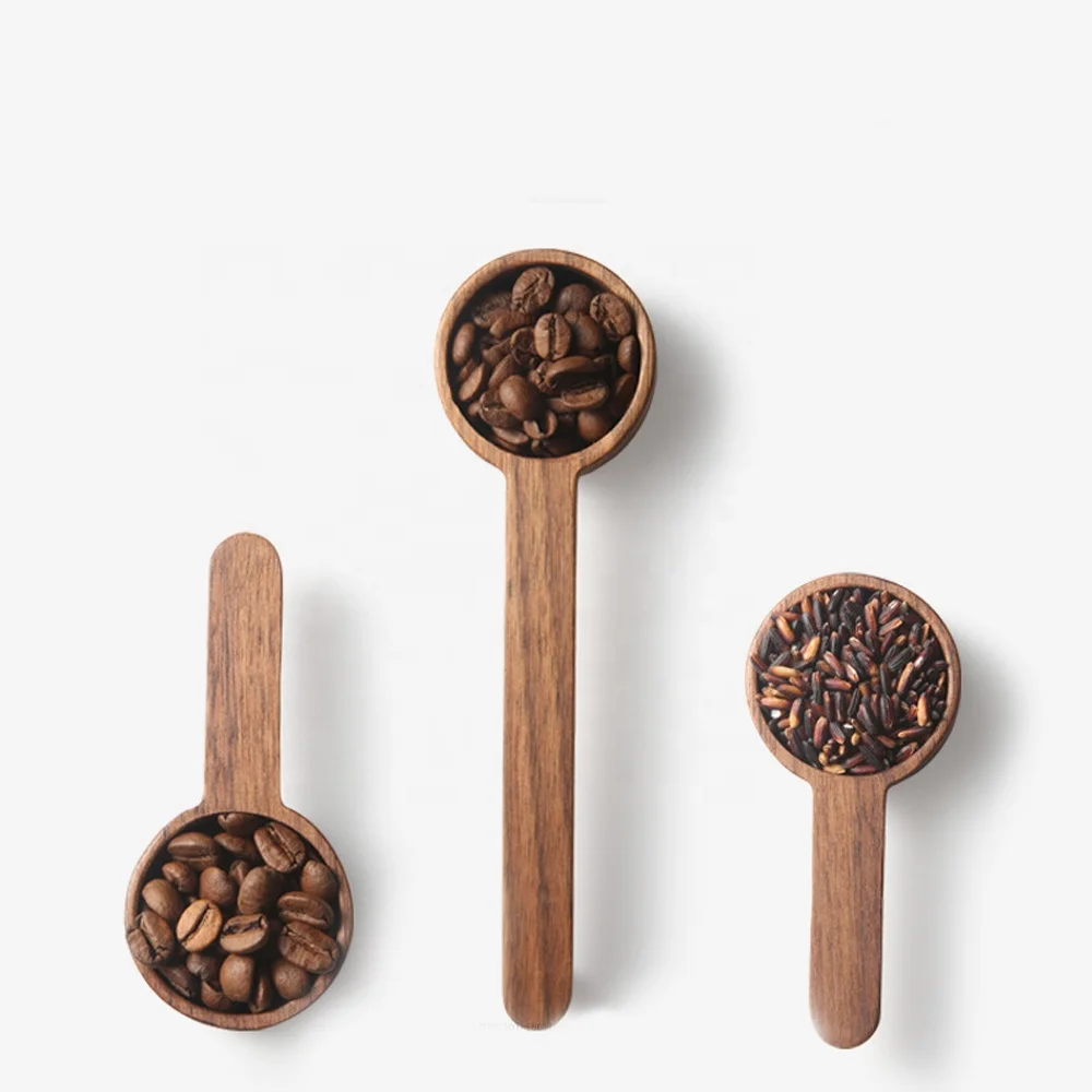 Personalized Logo Wooden Scoops Bath Salt Spoon Candy Flour Measuring Spoon Tbsp Gift Souvenir Favor