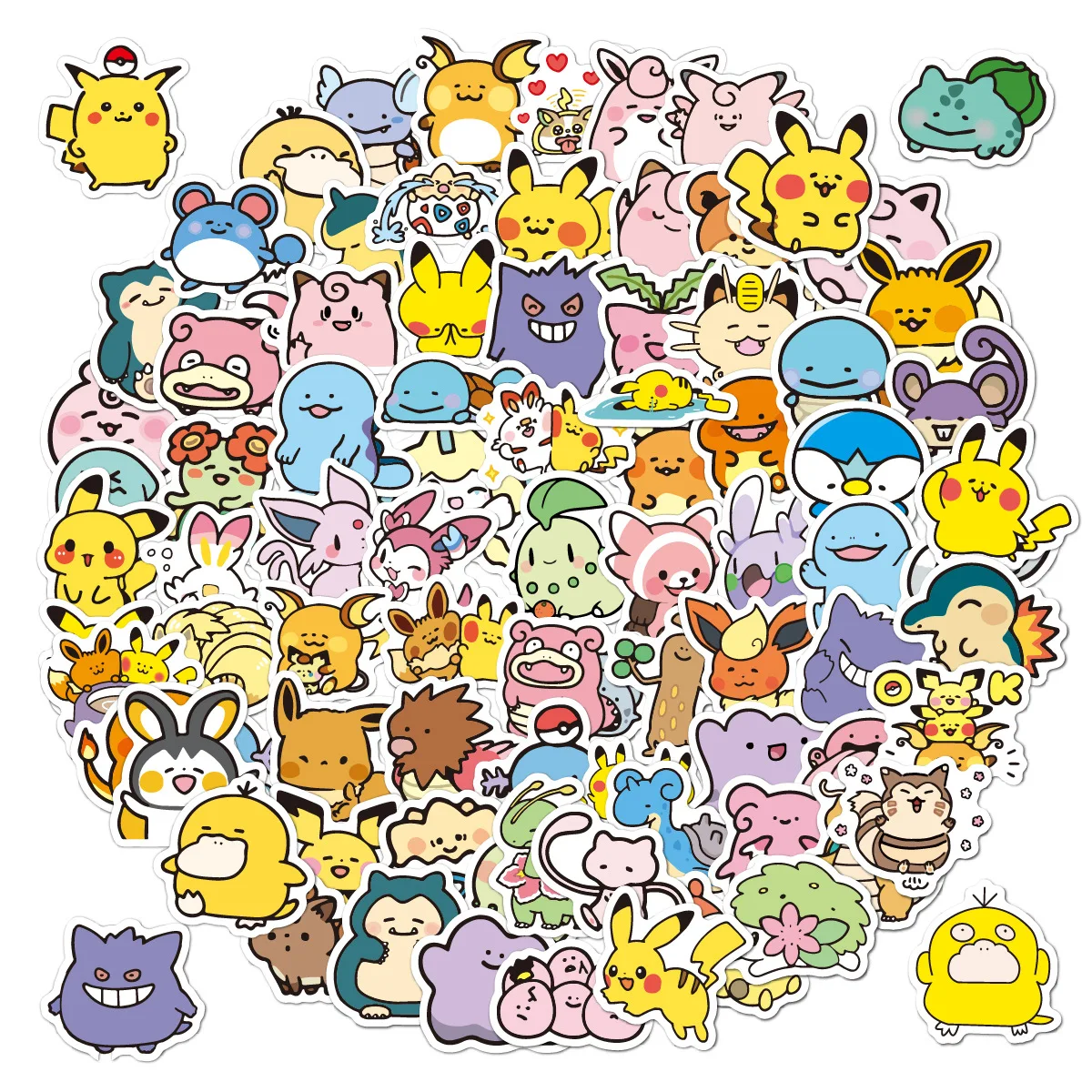 Colorful best selling stickers famous anime style strong stickiness stickers