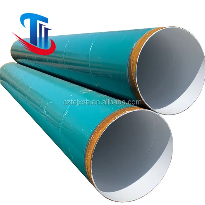 Large diameter 3PE 3LPE coating ssaw spiral welded steel pipe, 3pe anti-corrosive spiral welded steel pipes manufacturer