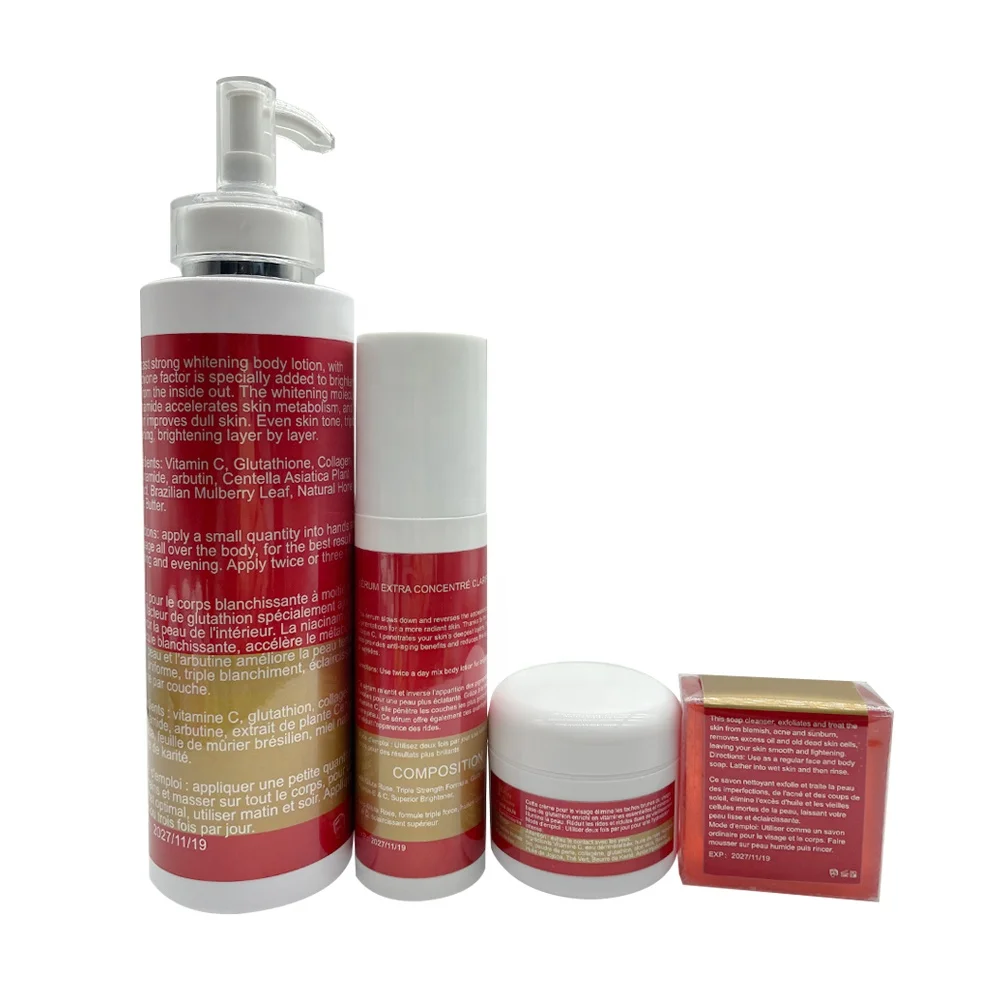 Strong Whitening Gently Target Dirt Oil Debris & Radiance-Dulling for Melanin Rich Skin Halfcast Skin Rehydrates Dry Skin Sets