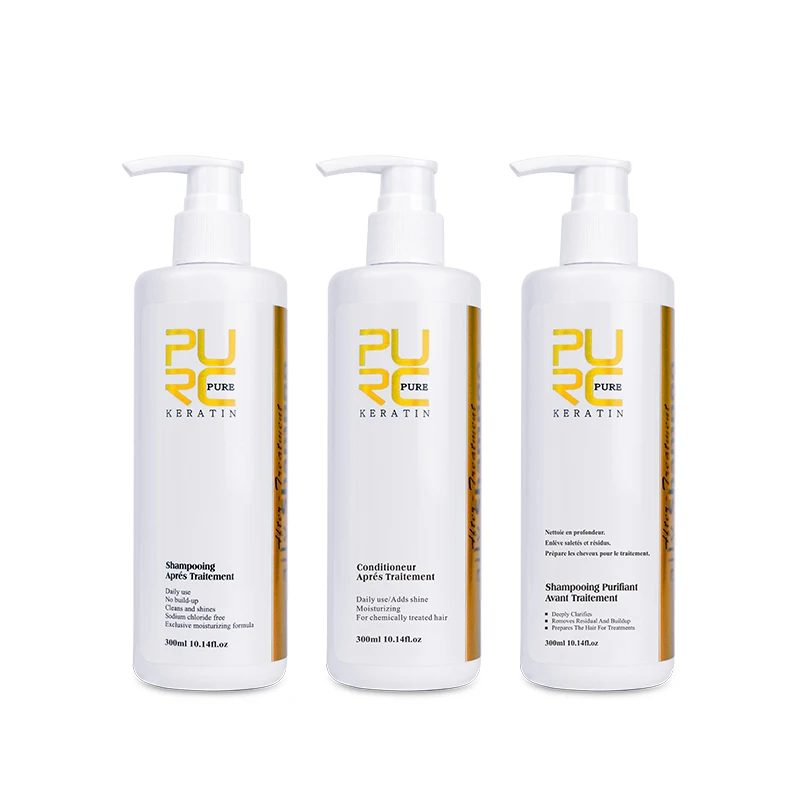 professional Brazilian keratin hair smoothing straightening treatment