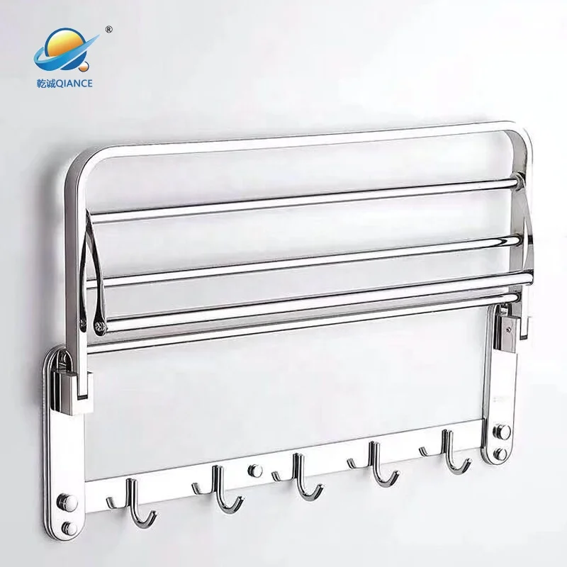 Настенные вешалки для полотенец из нержавеющей стали 304 с крючками