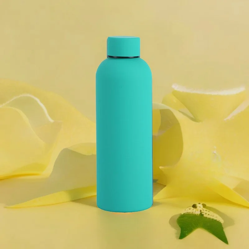 Free Custom Logo 500ml Double Wall Black Coffee Mug Thermos Vacuum Flask Tumbler Office Drinking Bottle for Carafe & Mug Warmers