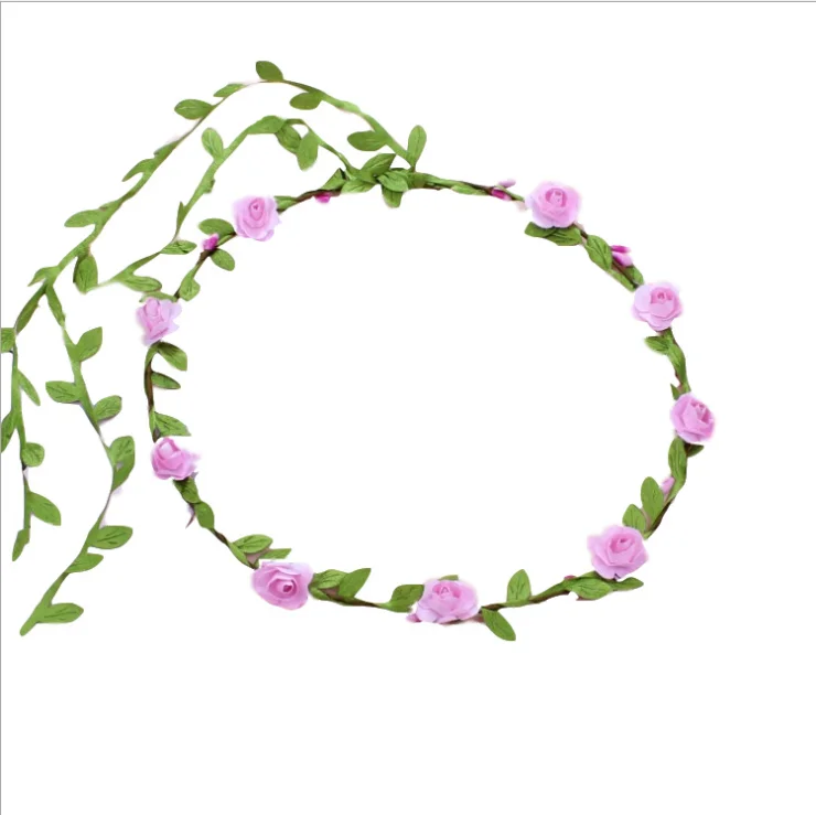 Factory Bohemian Style Wedding Bride Bridal Headdress Floral Flower