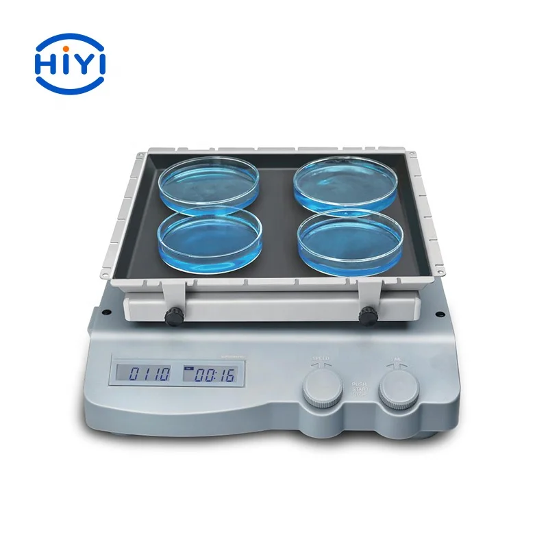 HiYi SK-L180-Pro Speed range of 100-350 rpm LCD Digital Linear Shaker By Mixing In Culture Dishes