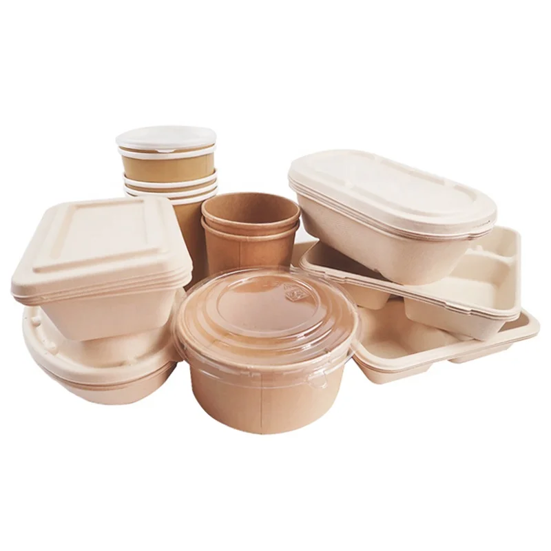 Disposable custom logo eco friendly craft paper chicken burger box fast food takeaway packaging lunch box