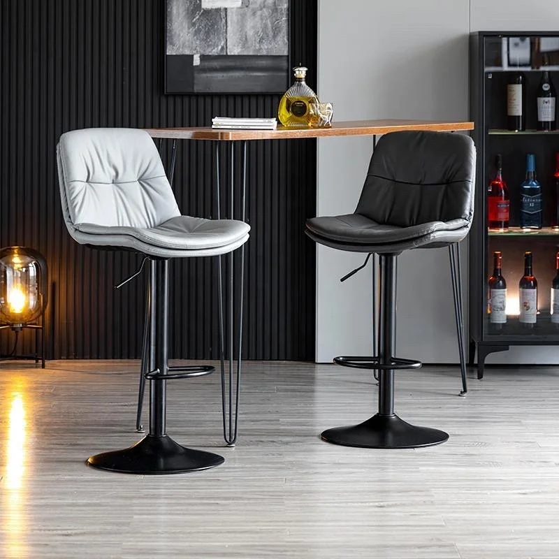 Nordic bar Chair Home Modern Simple Back Light Luxury bar Chair Can Be Raised and Lowered Rotary bar Chair