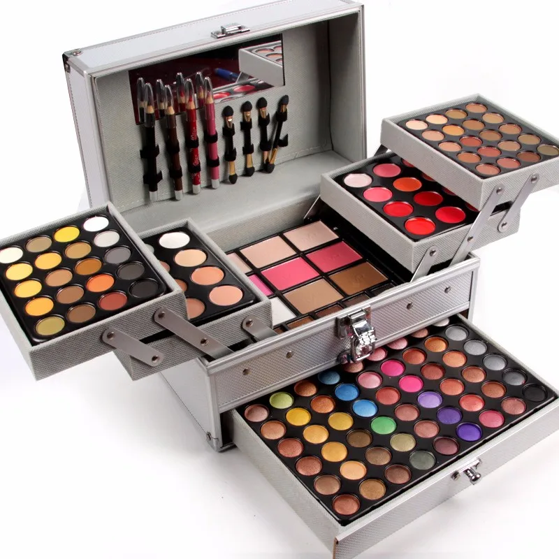 132 Full Color Eyeshadow Palette Fashion Women Cosmetic Case Full Pro Makeup Palette Concealer Blusher