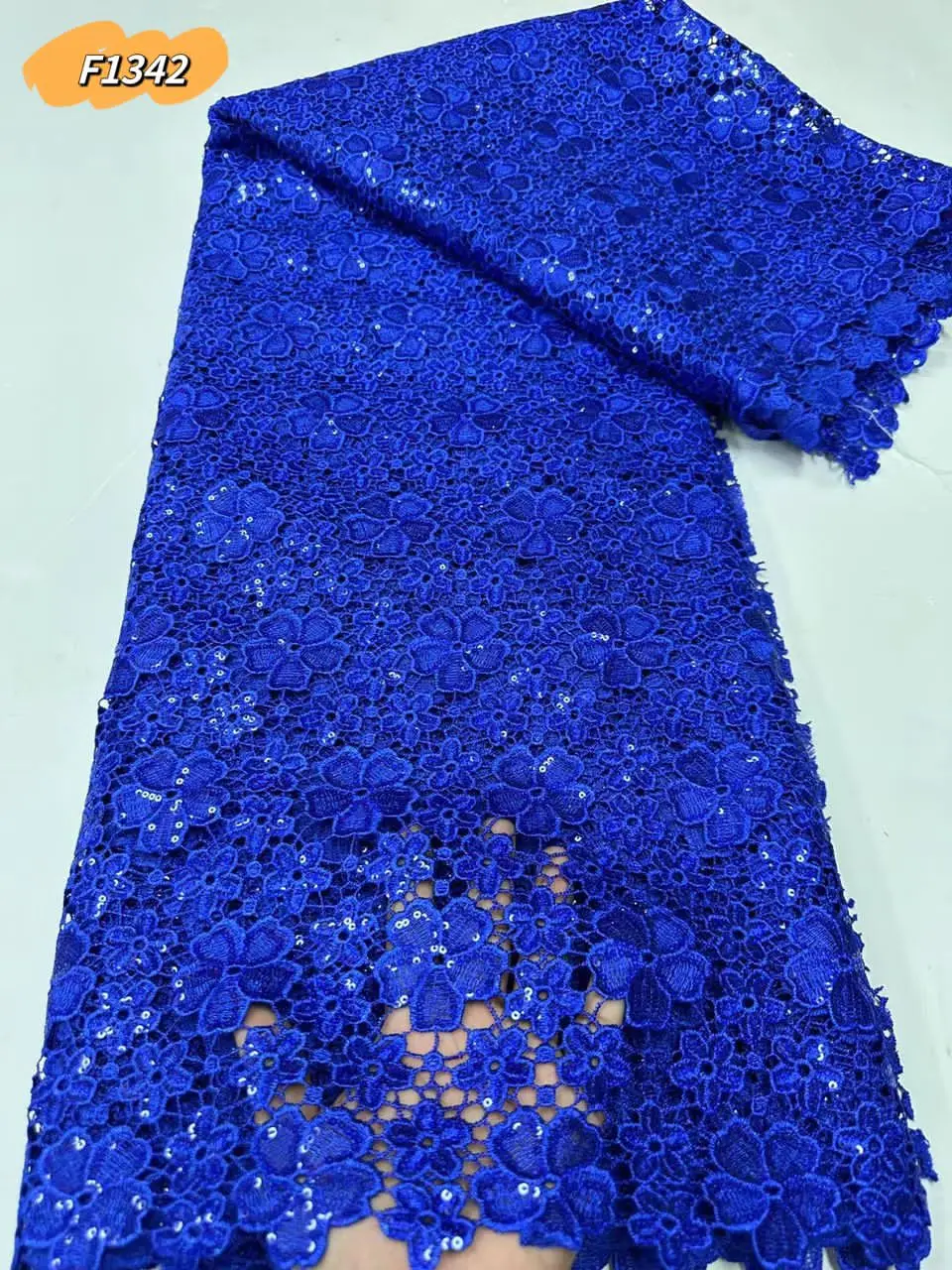 New African Cotton Embroidery Lace Fabric High Quality blue Swiss Lace With Stones sequins For women Sew Wedding Party Dresses