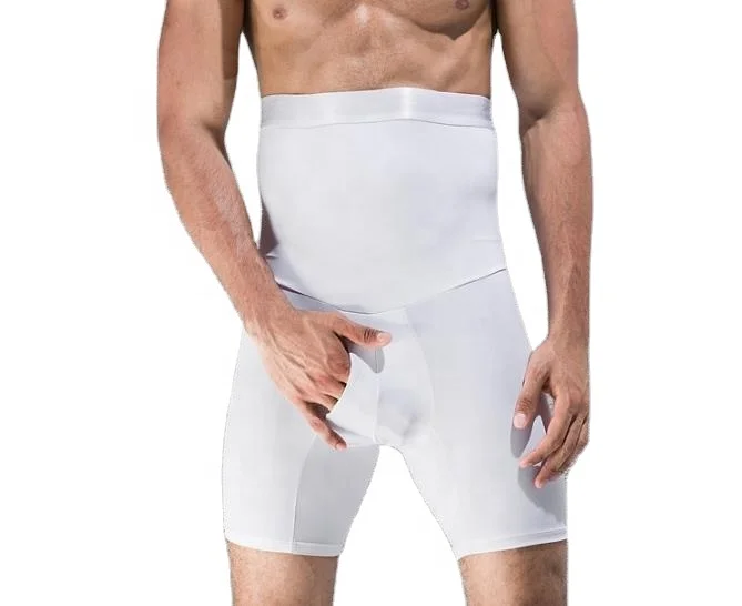 Men Tummy Control Shorts High Waist Slimming Shapewear Body Shaper Leg Underwear Briefs