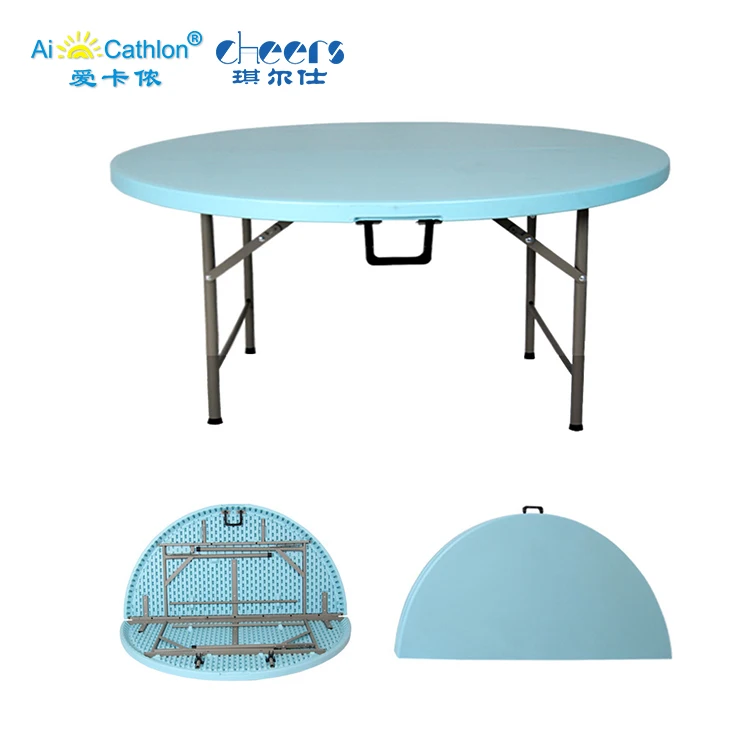 
Quick Shipping 120x 74cm Plastic Folding Round Dining Outdoor White Tables 