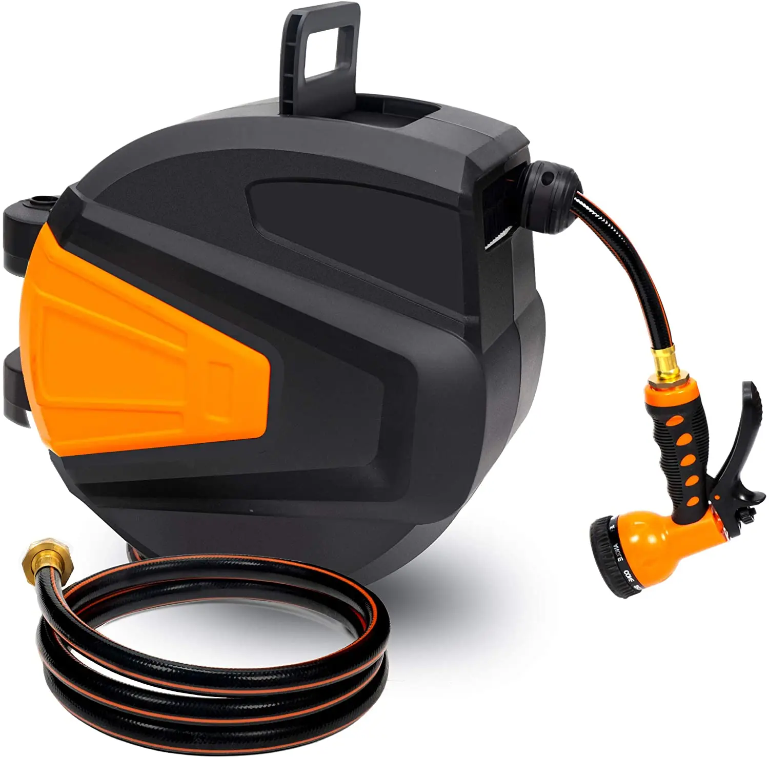 Retractable PVC Garden Water Hose Reel 100FT Irrigating Hose Reel 30M Autowind OEM