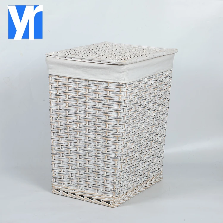 Eco Friendly Handmade Wooden Large Capacity Bedroom Foldable Toy Storage Boxes Laundry Storage Basket