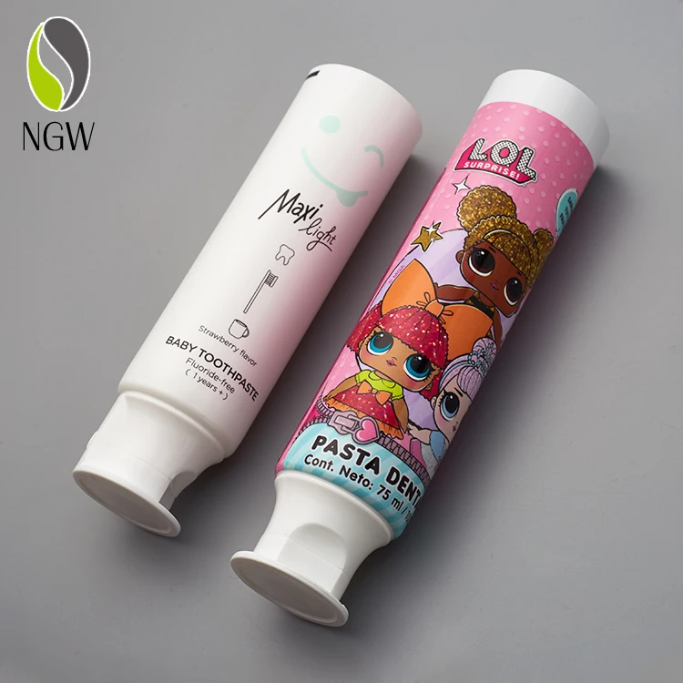 Aluminum / Plastic Material Empty Laminated Tube For Toothpaste