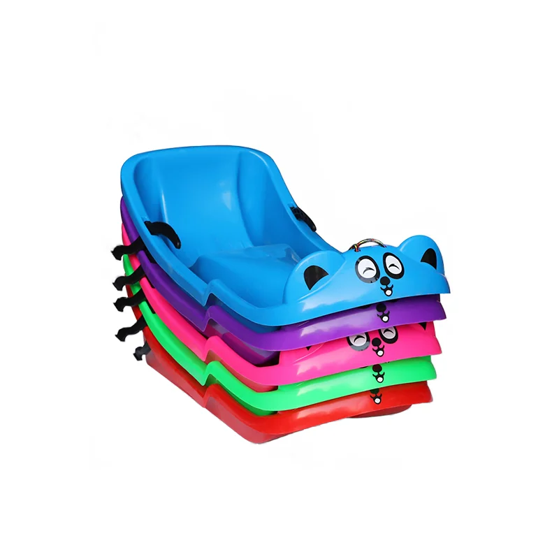 Panda Style Thick Snowmobile Children Brake Pads Grassland Sledge Panel Adult Unisex Ski Fun Sled