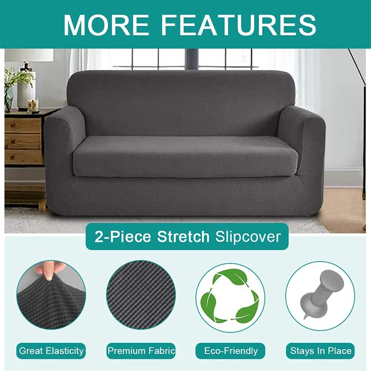 
Spandex Sofa Sofa Covers Elastic Stretch Couch Slipcover For Cushion and Sofa Separate 
