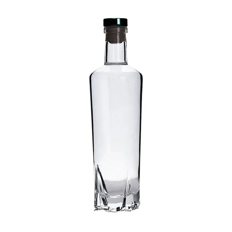 Manufacturer high quality 375ml custom spirit bottle  375ml rum whiskey gin pulque spirits glass bottles