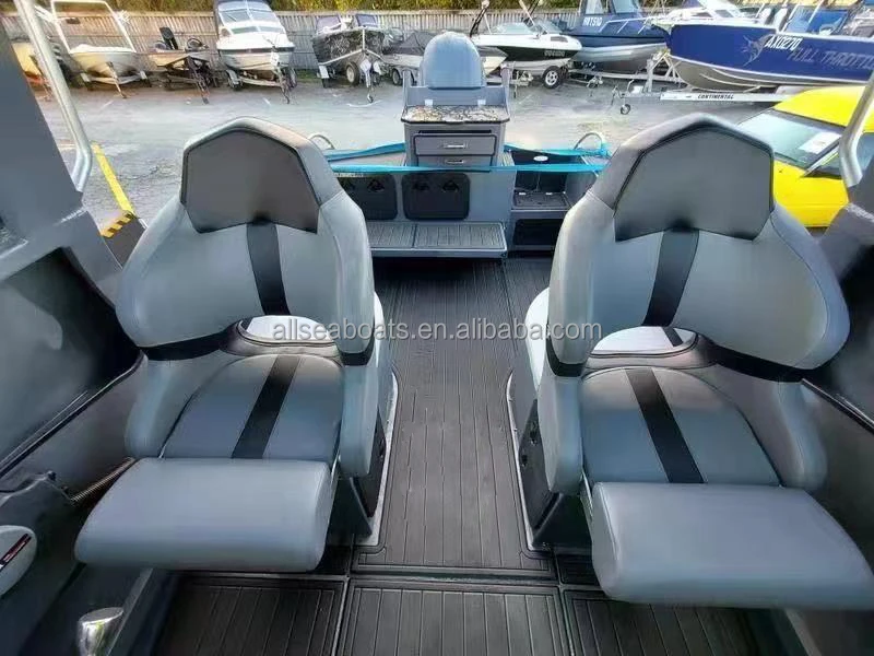 6.25m 20.5ft Allsea cuddy cabin aluminum speed rowing boats offshore fishing vessel for sale