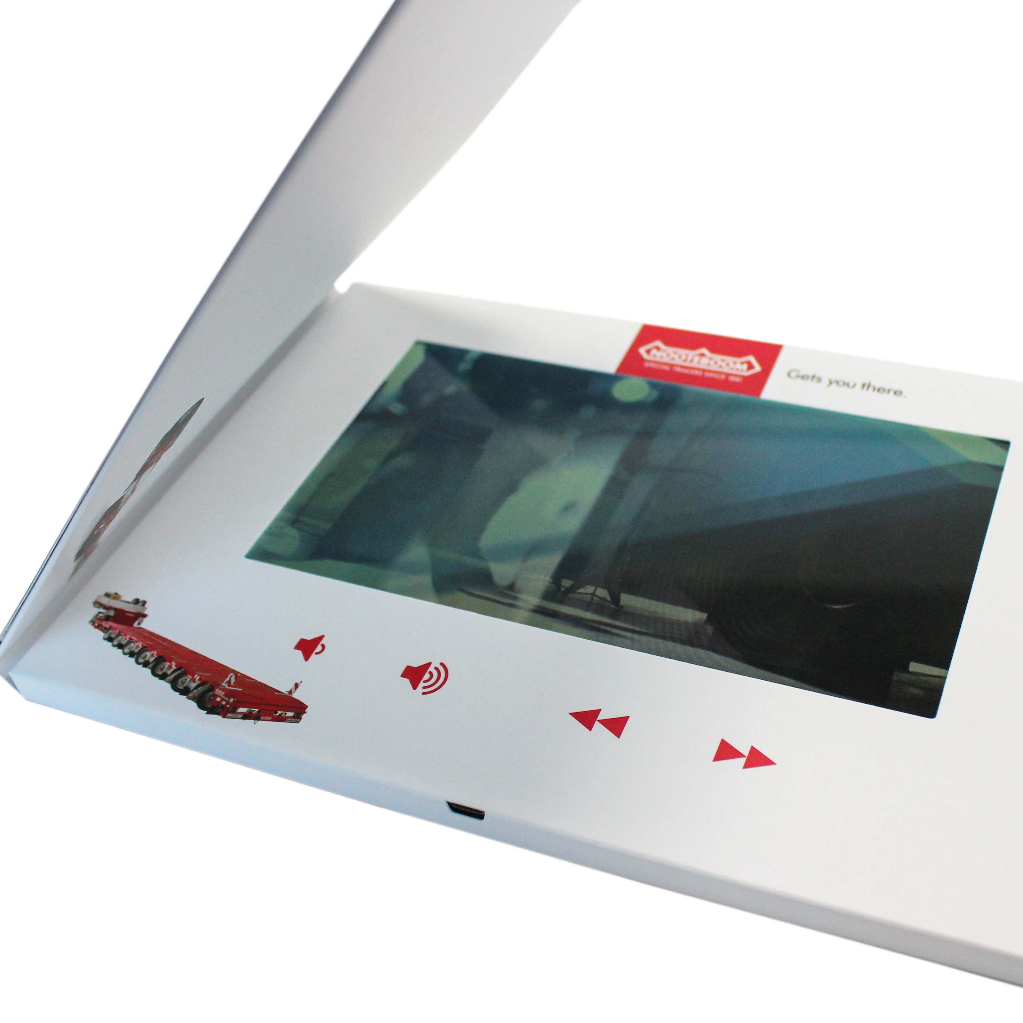 Shenzhen Boesy factory cheap cost for advertising wedding invitation 5 inch 7 inch lcd video brochure