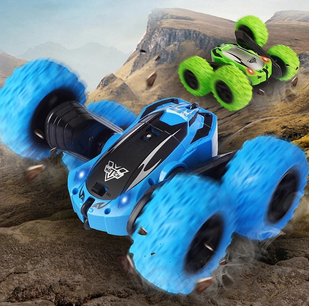 
2.4g Remote Control Car Toy Double-sided Stunt Car Toy Have Fun To Children World 